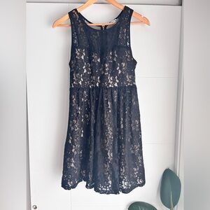 Kismet Black Lace Mini Dress